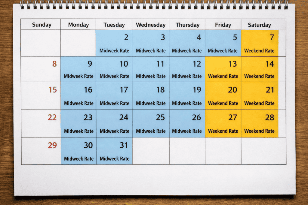 Chart showing typical flight price trends from early booking to last-minute price increases