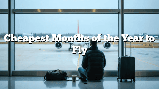 Cheapest Months of the Year to Fly