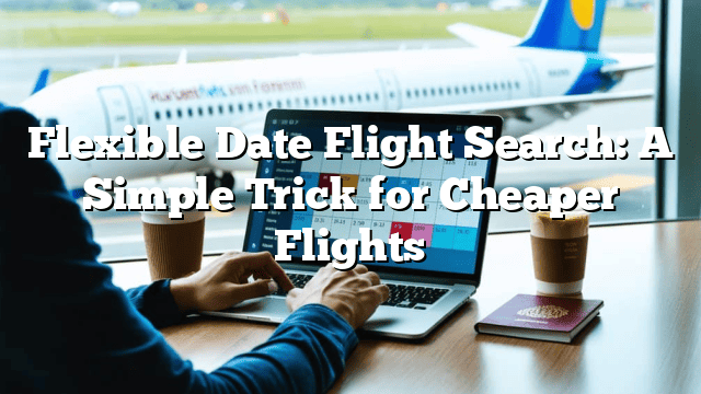 Flexible Date Flight Search: A Simple Trick for Cheaper Flights