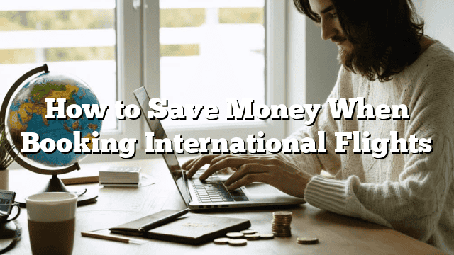 How to Save Money When Booking International Flights